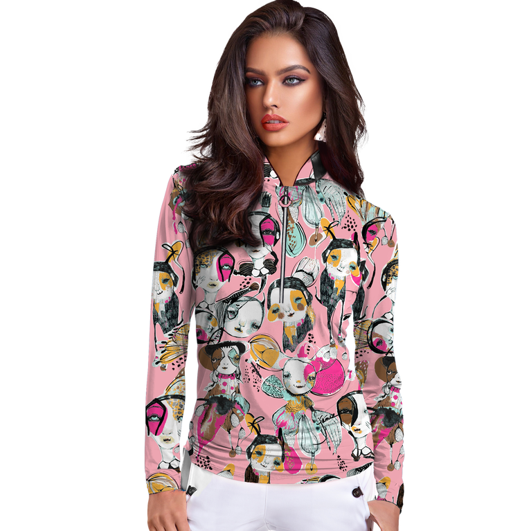 Sugar Angel Collection: Doll Party Quarter Zip Pull Over